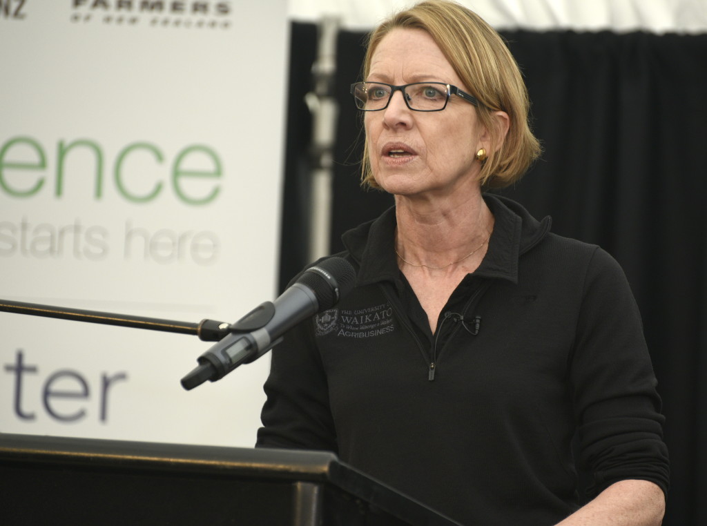 Jacqueline Rowarth of the University of Waikato giving her presentation. Photo: Jordon McClunie