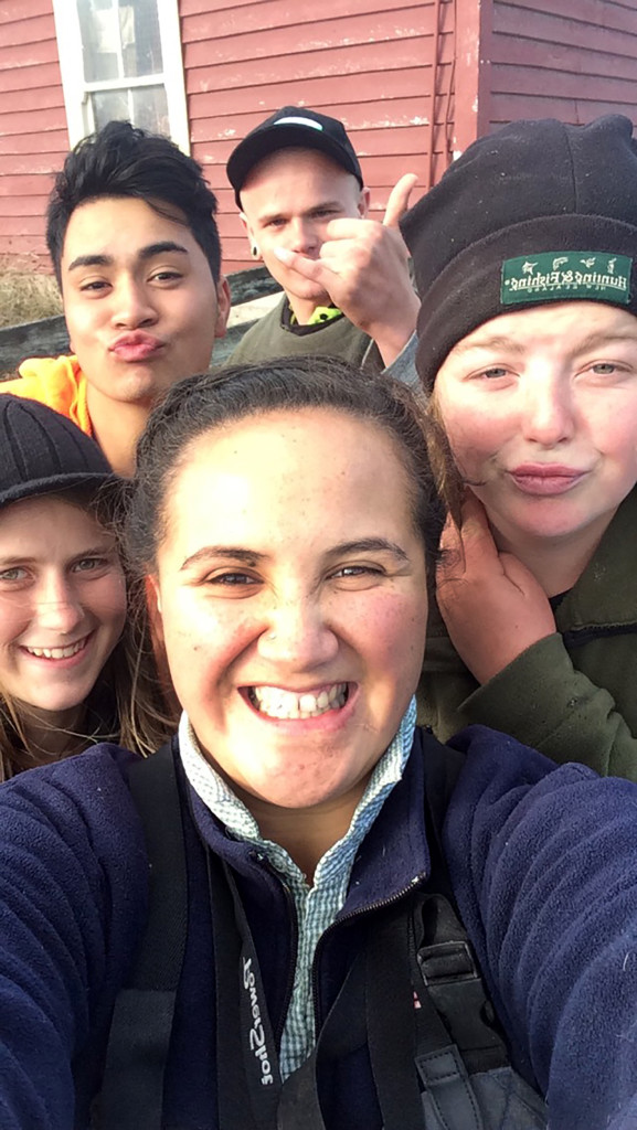 Arianna Ashworth, 24, is back where she studied at Taratahi, mentoring students in agriculture. Photo: Te Ahua Maitland