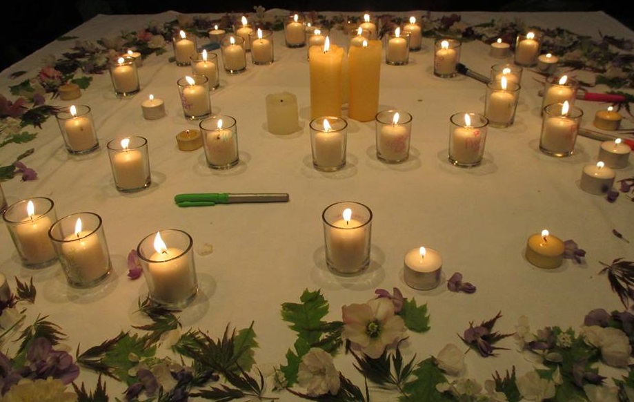 MEMORIAL: Sands Waikato's globall wave of light at last year's memorial service. Photo supplied