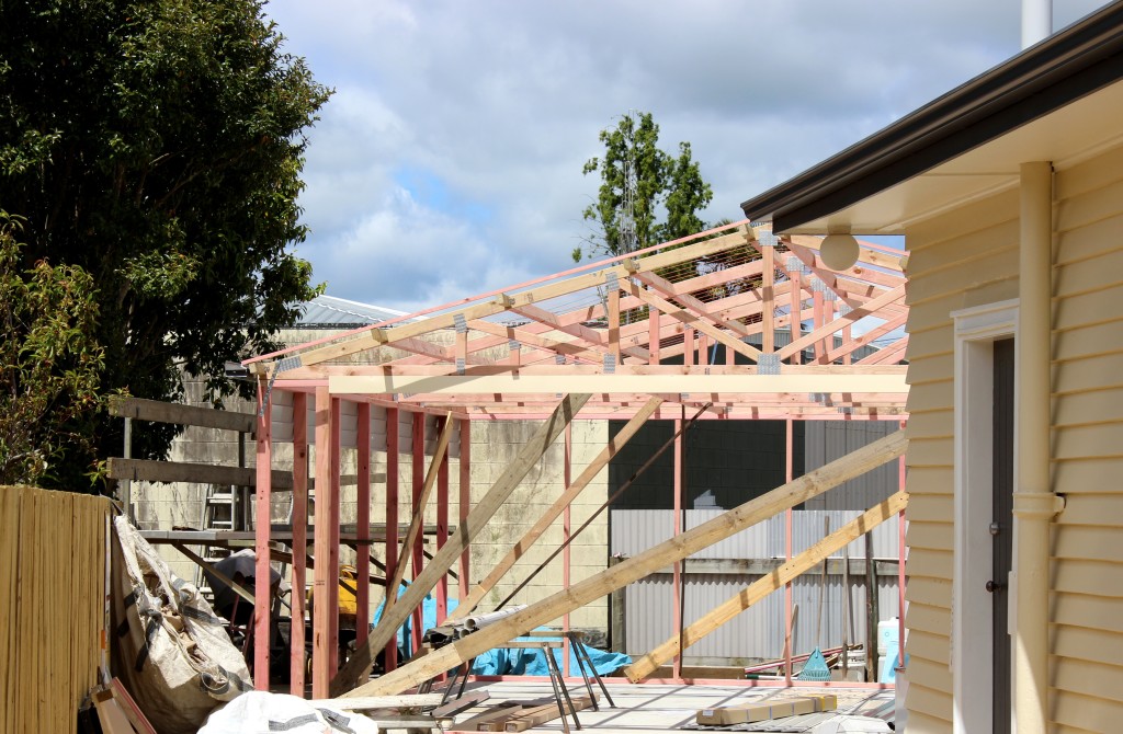 This year more building consents are being granted than in 2014 as a demand for houses increases. Photo: Christopher Reive