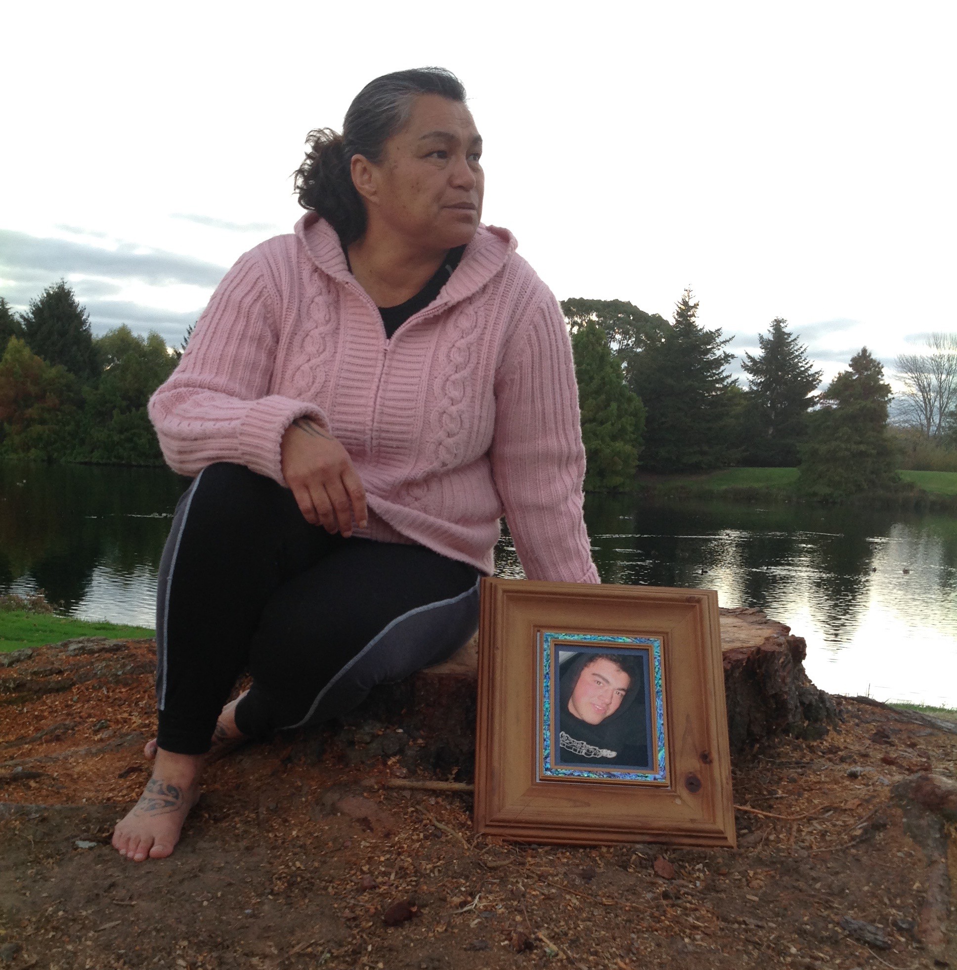 Launa-Anne Smith remembers her son Lani-Kohurangi Gore.