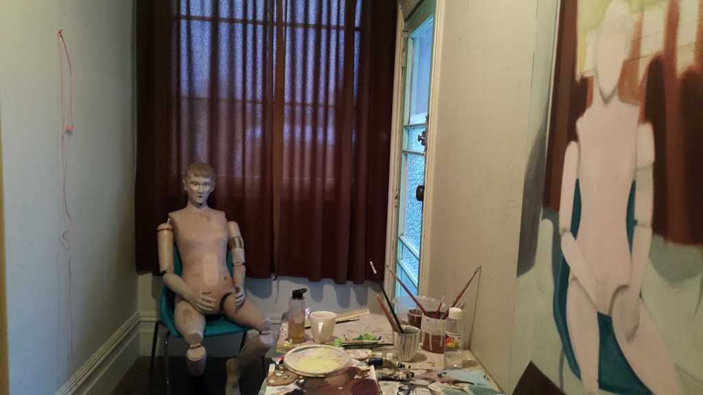 McIntosh’s next painting will be of a medical dummy sitting in her hallway. PHOTO Dileepa Fonseka.