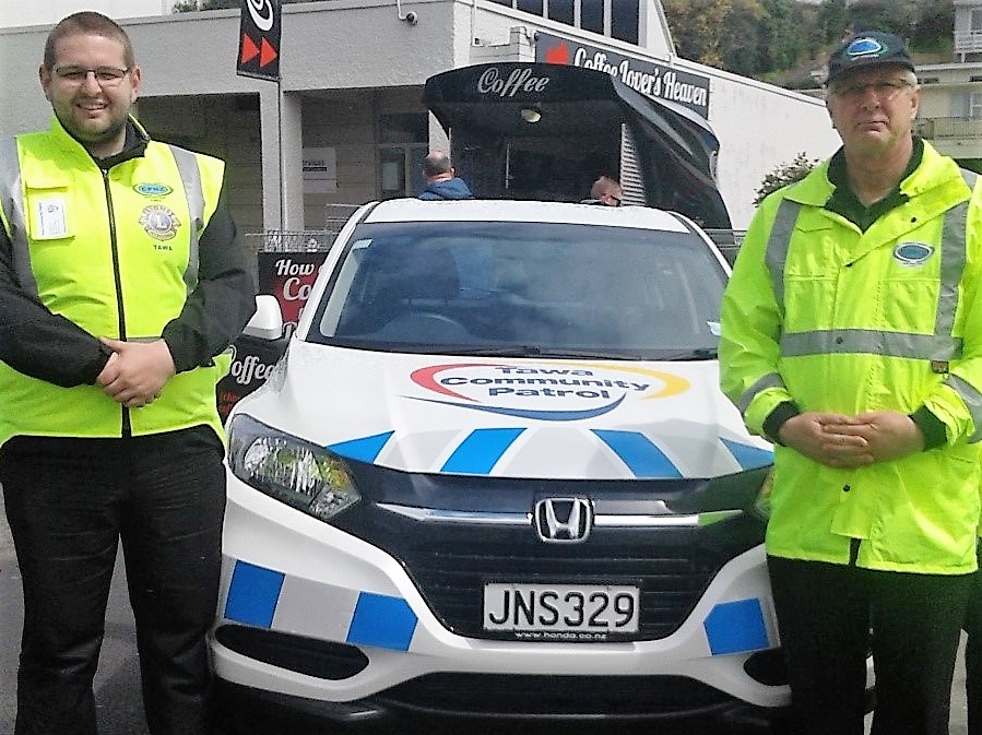 Ready for patrol are Michael, left, and Allan Johnson. Photo: Jo Lucre