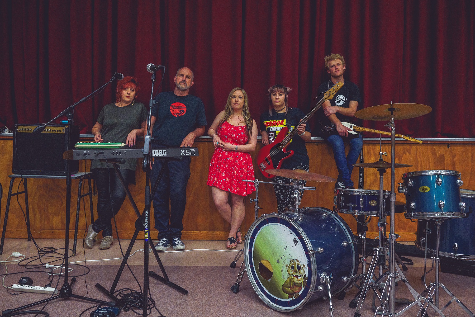 DateMonthYear band members Emma Koretz, Trevor Faville, Brooke Baker, Hayely Schwass and Tyler Leet. Photo supplied. 