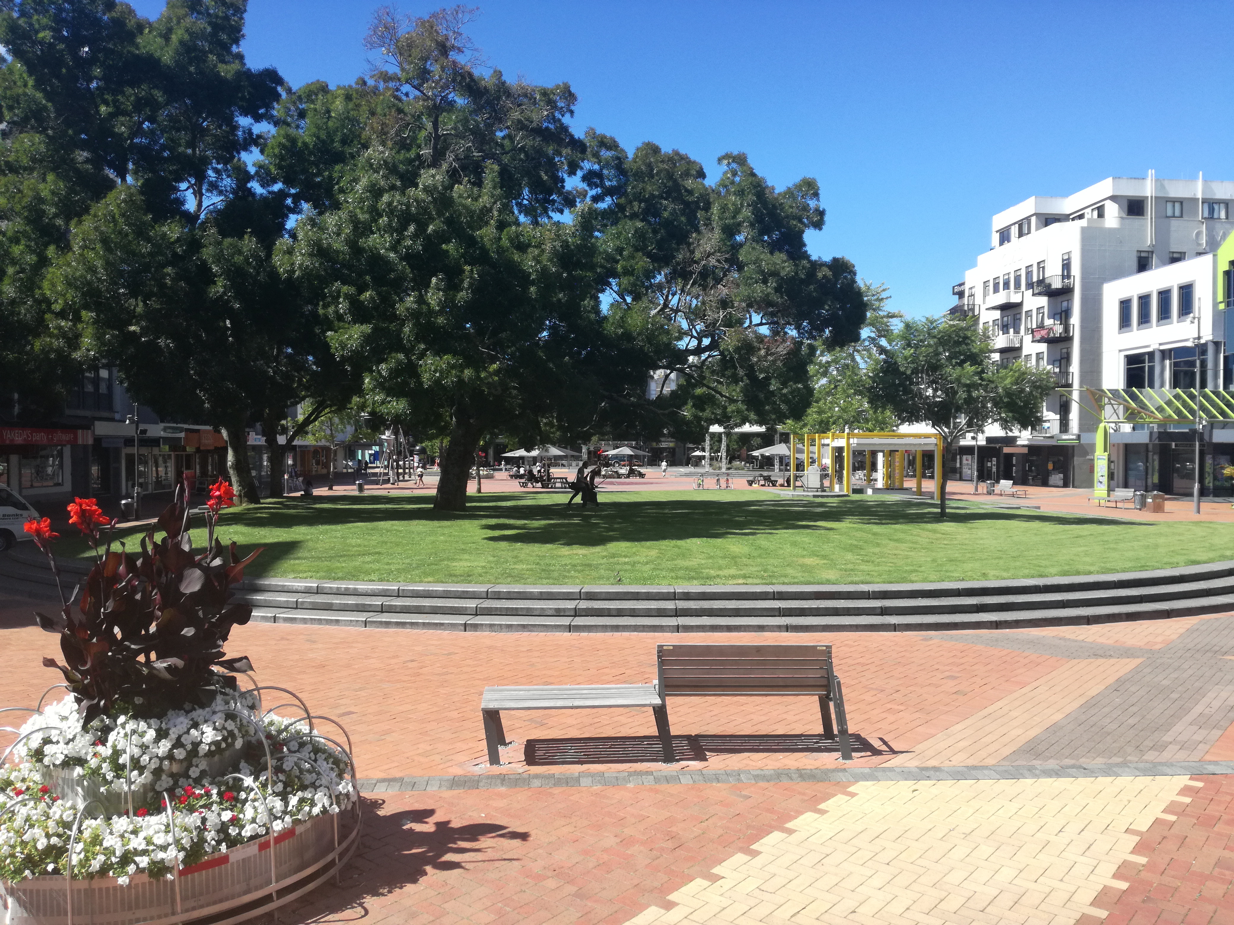 A road going through Garden Place could help with the CBD's parking issues, councillor Geoff Taylor says.