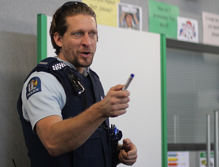 Rob Stanton is the face of the police force for refugees arriving in New Zealand. Photo: Farah Hancock